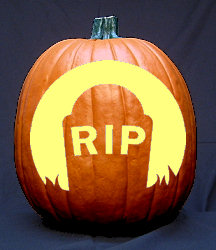 Rip Pumpkin Carving Template