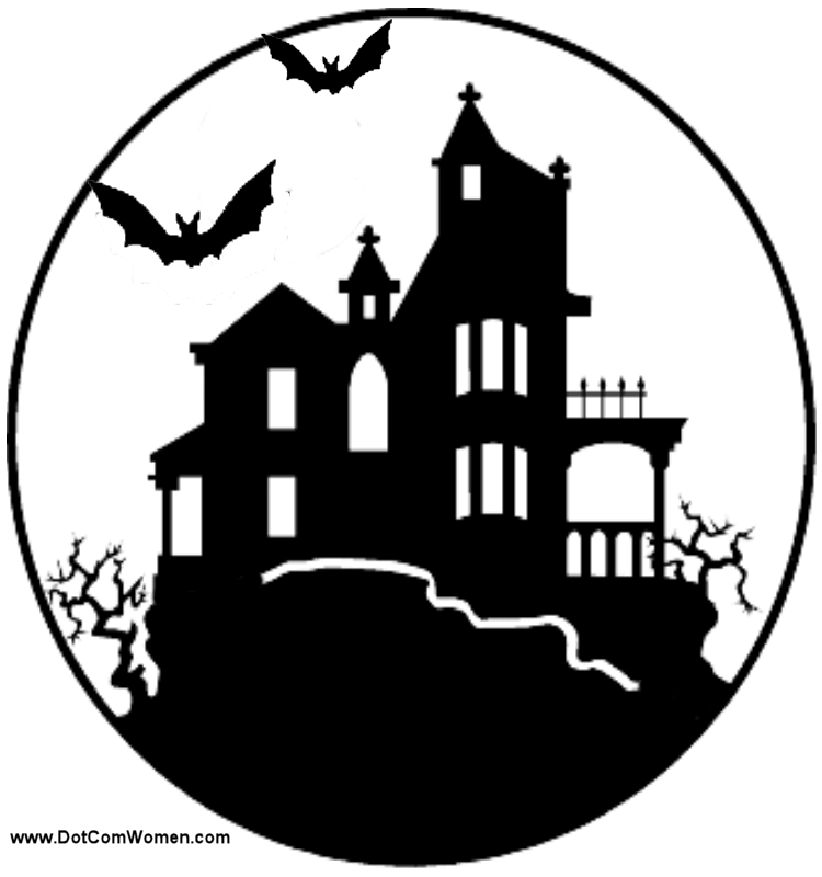 Haunted House Pumpkin Carving Stencils