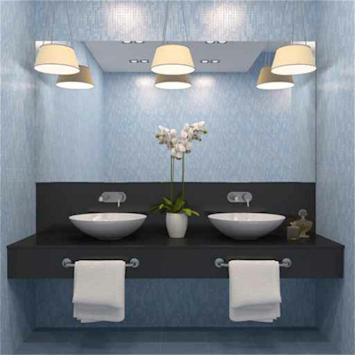 Small Bathroom Mirrors on Mirror And    His And Hers Sinks    Make This Bathroom Vanity A