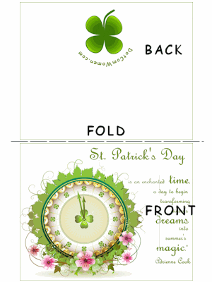 Printable St. Patrick's Day Card - Dot Com Women