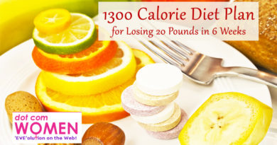 1300 Calorie Diet Plan for Losing 20 Pounds in 6 Weeks - Free Weight Loss Plan