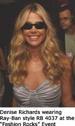 Denise Richards wearing Ray-Ban style RB 4037 at the 'Fashion Rocks' Event