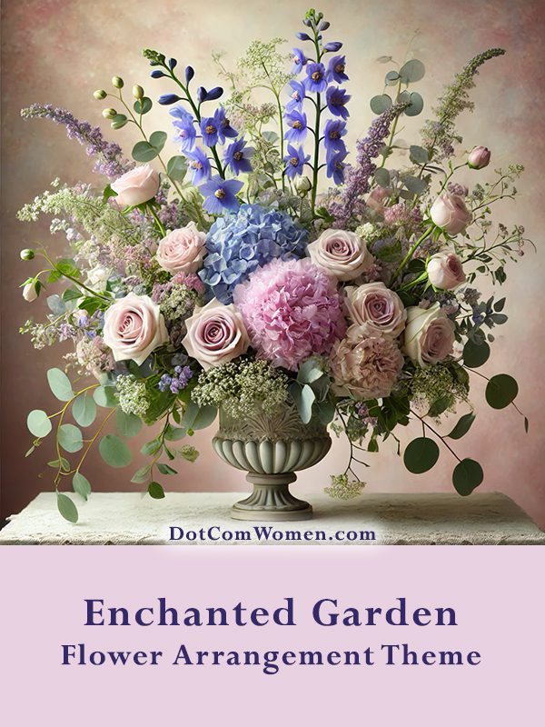 Enchanted Garden Flower Arrangement Theme