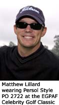 Mathew Lillard wearing Persol Style PO 2722 at the EGPAF Celebrity Golf Classic