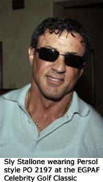 Sylvester Stallone wearing Persol style PO 2197 at the EGPAF Celebrity Golf Classic