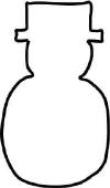 Snowman Template - Click to enlarge