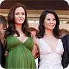 Angelina Jolie and Lucy Liu at the Cannes Film Festival 2008