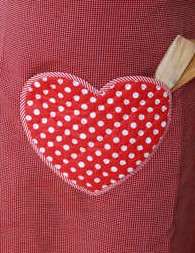 Valentine Heart Pocket Apron