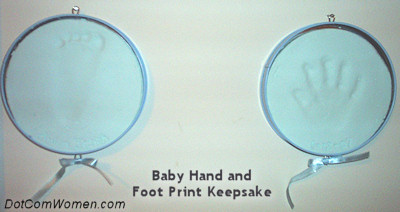 Baby Hand and Foot Print Keepsake - DIY Craft Idea for New Parents