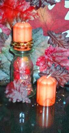 Beaded Thanksgiving Candles, Thanksgiving Decor and Craft Project