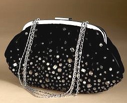 Beaded Velvet Clutch Bag - Holiday Fashions 2007
