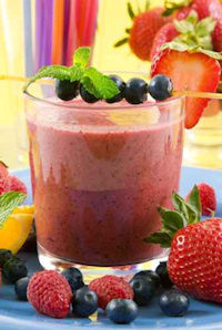 Blueberry and Strawberry Shake/Smoothie Recipe
