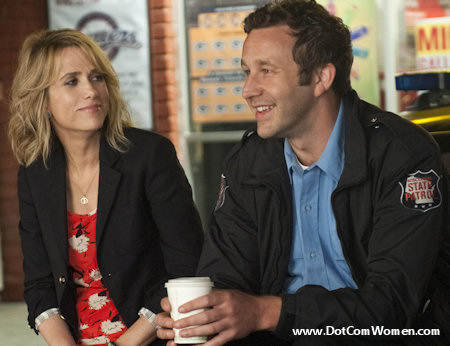 Kristen Wiig's red printed short dress in Bridesmaids