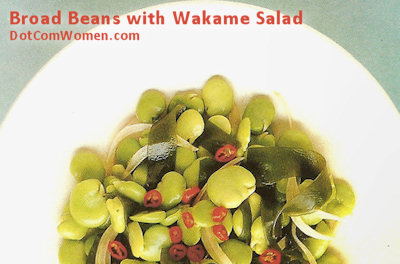 Broad Beans with Wakame Salad - Japanese Recipe
