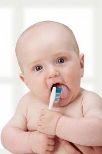 Brushing Baby's Teeth