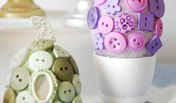 Button Covered Easter Eggs