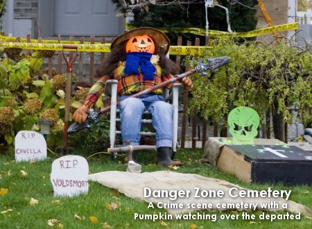 Danger Zone Cemetery - 5 Favorite Outdoor Halloween Decorations