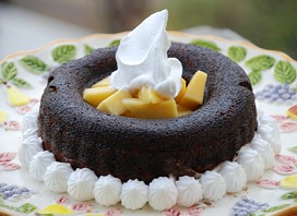 Chocolate Glazed Mango Delight Bundt Cake Recipe