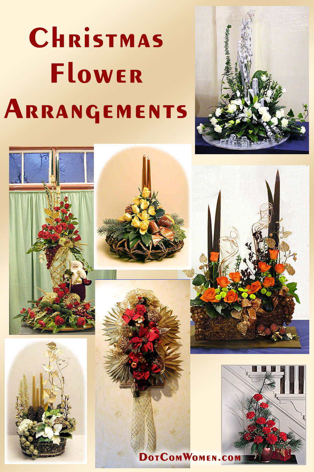 Christmas Flower Arrangements - DIY Ideas and Projects