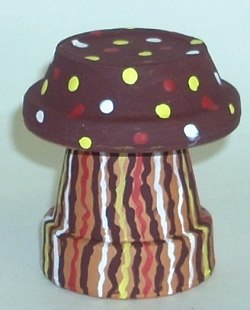 Fun and Funky Clay Pot Mushroom - Clay Pot Crafts
