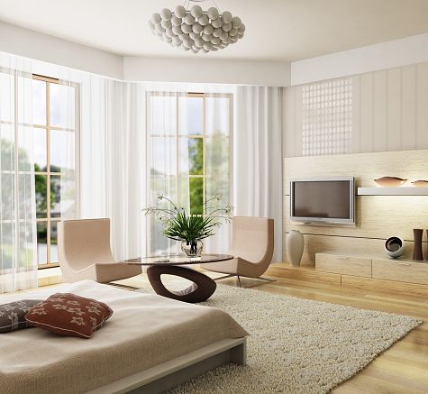 Contemporary Modern Bedroom in Neutrals