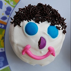Clown Face Chocolate Cupcake