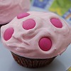 Pink Polka Dot Baby Shower Cupcakes