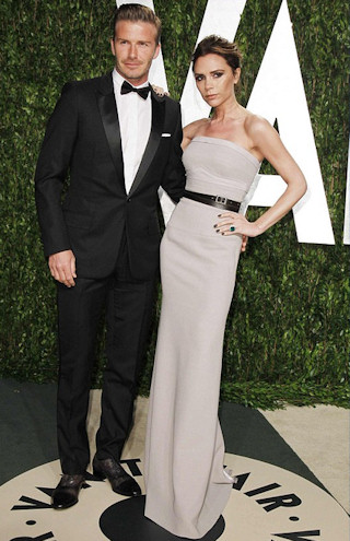 David and Victoria Beckham - Oscars 2012
