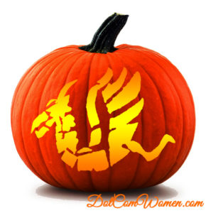 Dragon Pumpkin Carving Pattern