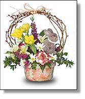 Easter Bunny Themed Flower Arrangement