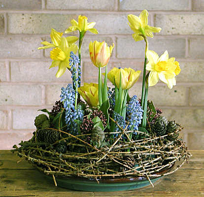 Daffodil & Tulips Flower Arrangement for Easter