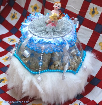 Fishbowl Baby Shower Centerpiece cum Gift Idea