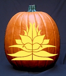 Floral Design Pumpkin Carving Pattern