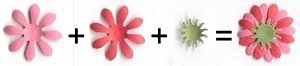 Daisy Flower using paper cutouts