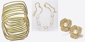 Gold Hued Jewelry - Holiday Fashions 2007