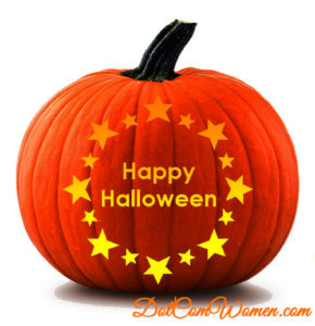 happy halloween pumpkin carving stencil