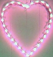 Lighted Valentine hearts