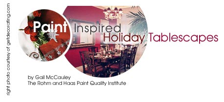 Paint Inspired Holiday Tablescapes