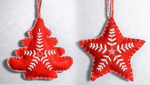 How to make Christmas Felt Ornaments