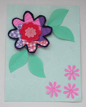 Iris Folding Flower Card - Handmade Card Making Project