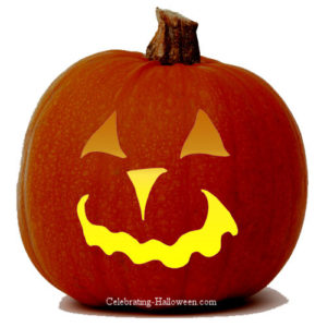jack o lantern pumpkin face stencil