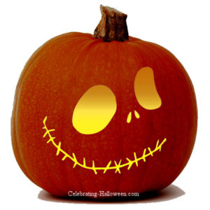 jack o lantern pumpkin face stencil