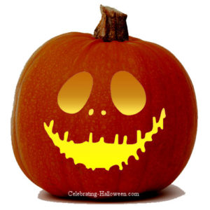 jack o lantern pumpkin face stencil