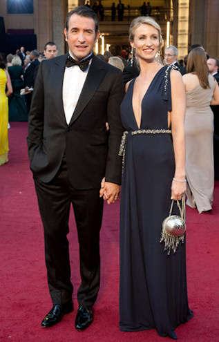 Jean Dujardin and Alexandra Lamy: Couple's Fashion at Oscar's 2012