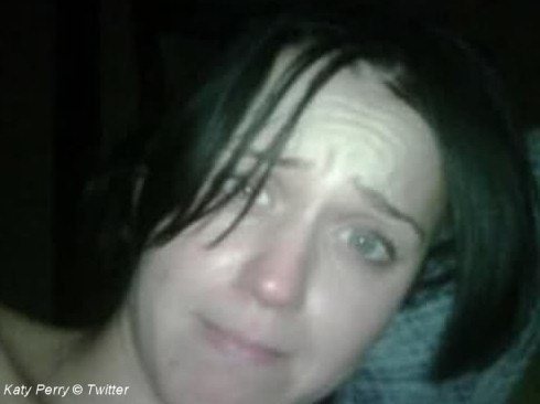 Katy Perry without Makeup - shared via Twitter