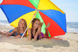 Umbrellas on the Beach for Sun Protection