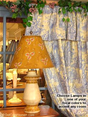 Lamps can add instant appeal to almost any room