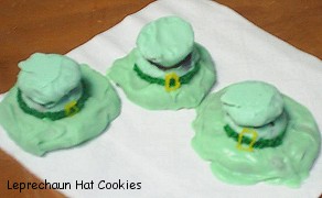 Leprechaun Hat Cookies for St. Patrick's Day