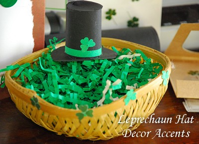 Leprechaun Hats Decorative Accents - DIY St. Patrick's Day Decorating Idea