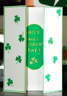 Little Shamrocks Card - Handmade St. Patrick's Day Card